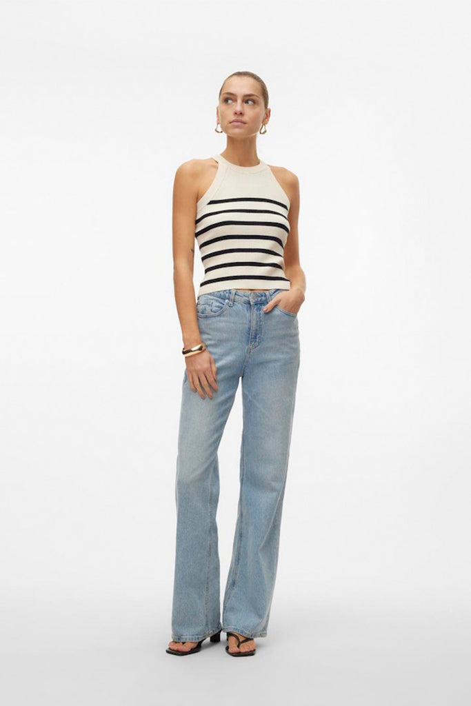 Vero Moda Saba Rib O-Neck Top