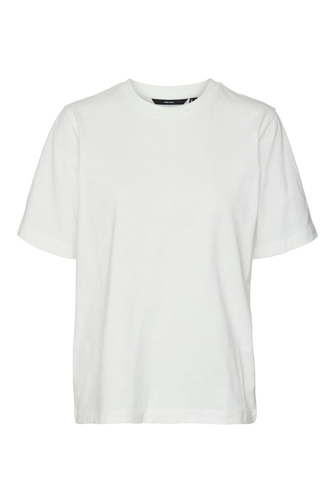 Vero Moda Demi O Neck Top White