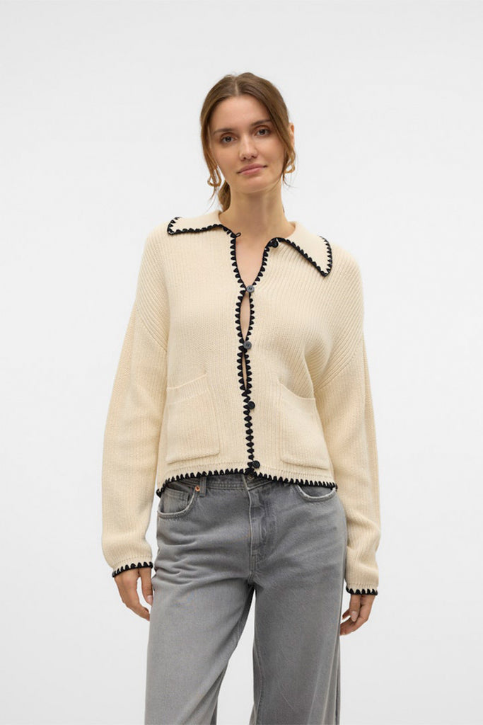 Vero Moda Pomelo Poloneck Cardigan