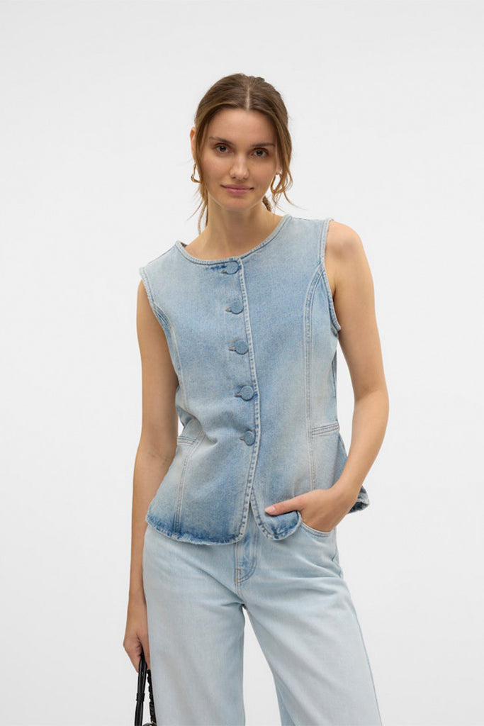 Vero Moda Siola Denim Waistcoat