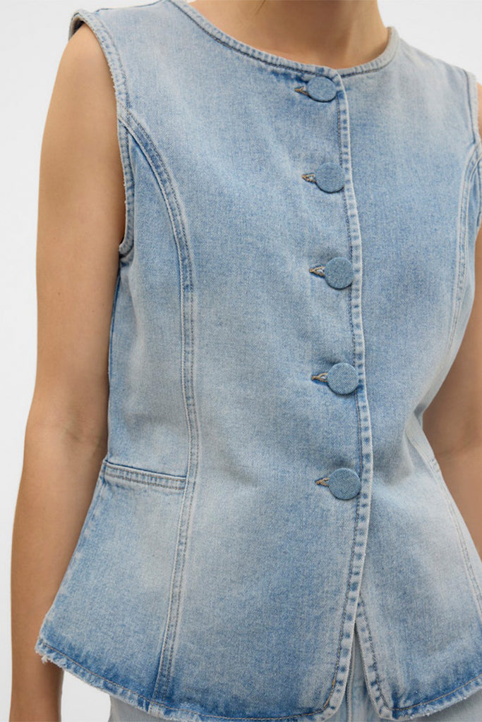 Vero Moda Siola Denim Waistcoat