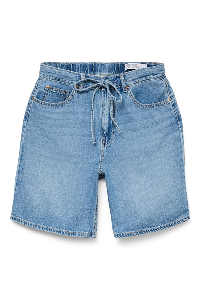 Vero Moda Villa Bermuda Denim Shorts Blue