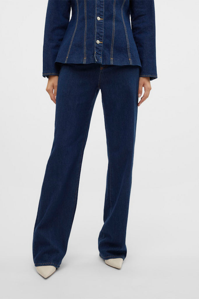 Vero Moda Tessa High Rise Wide Leg Denim Jeans