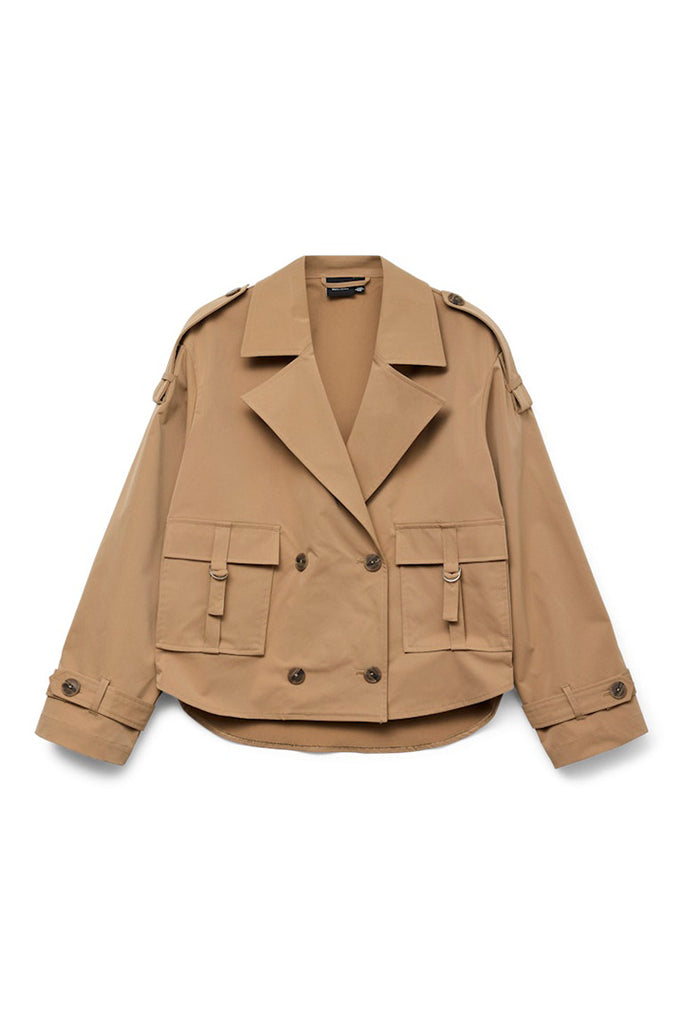 Vero Moda Manonclara Short Jacket Brown