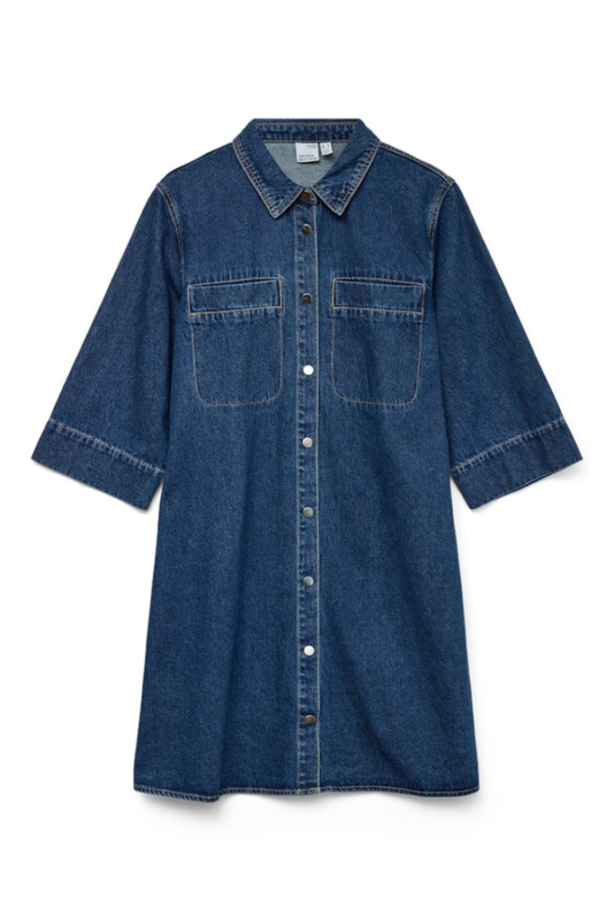 Vero Moda Migga Denim Shirt Dress