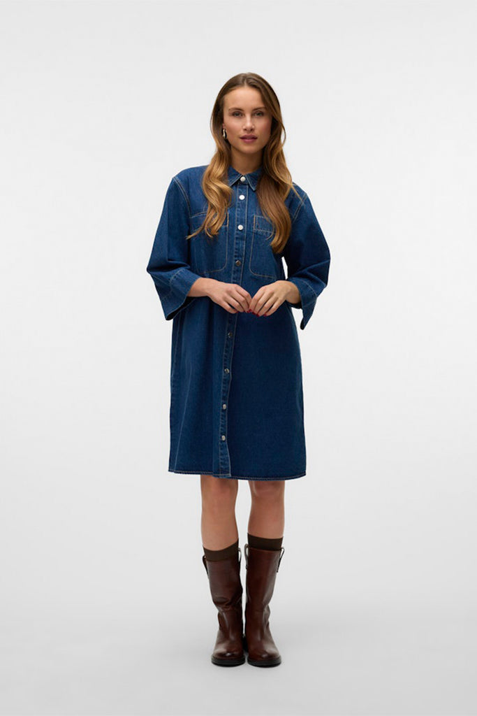 Vero Moda Migga Denim Shirt Dress