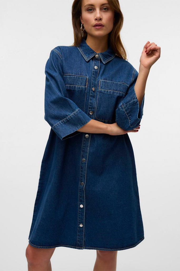 Vero Moda Migga Denim Shirt Dress