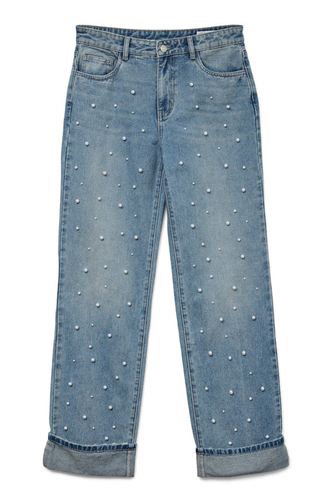 Vero Moda Allison MidRise Straight Peral Jeans