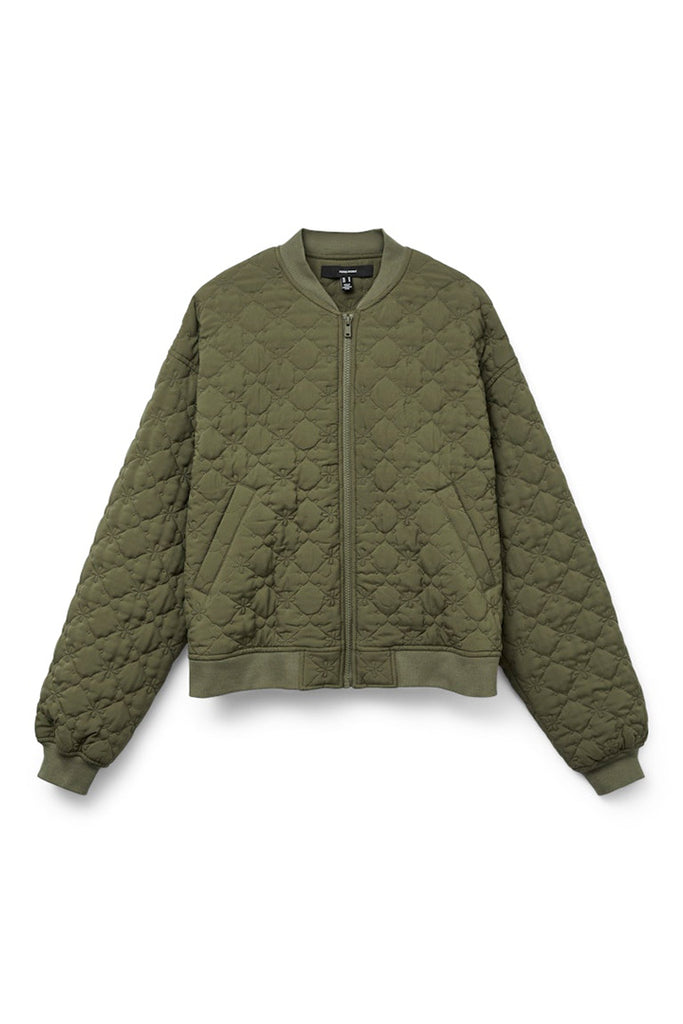 Vero Moda Ally Quilted Bomber Jacket Green