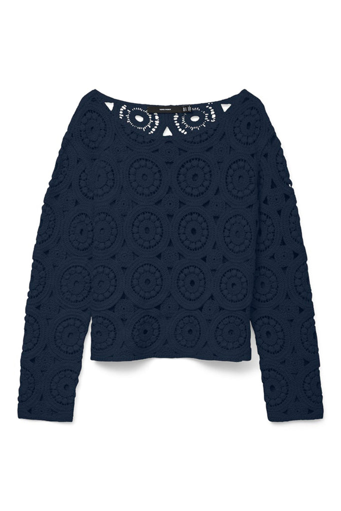 Vero Moda Daffodil Boatneck Jumper Navy