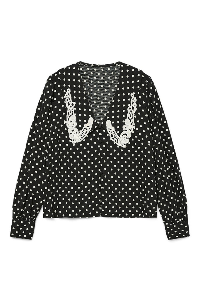 Vero Moda Louisa Detail Top Black