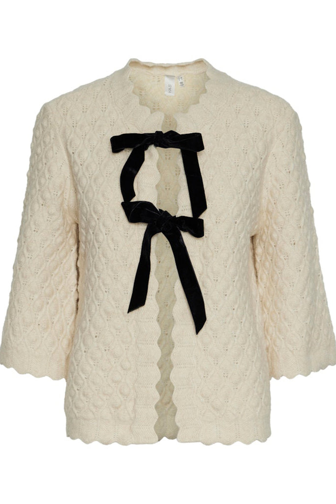 YAS Egsa Knit Cardigan Cream