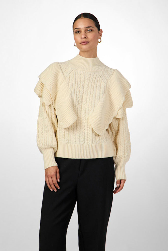 YAS Flouncy Knit Pullover