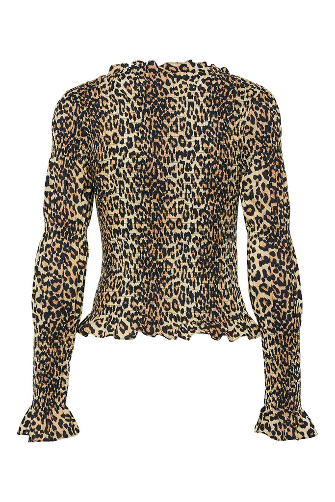 YAS Chemma Leopard Print Top