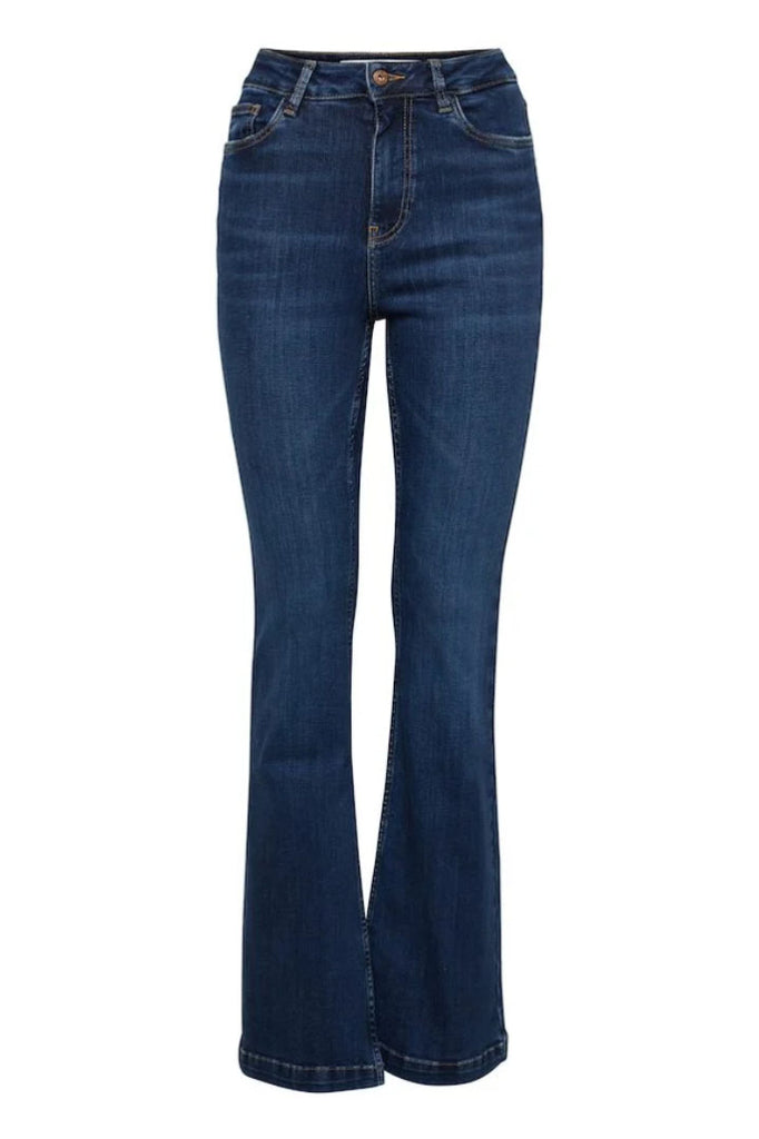 Pulz Jeans Becca BootCut Jeans Dark Blue