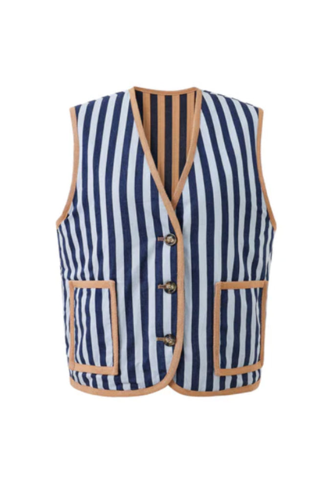 Frnch Camila Gilet Blue