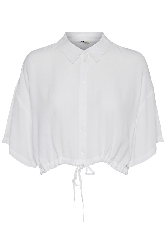 Vero Moda Kourtney 2/4 Cropped Shirt White