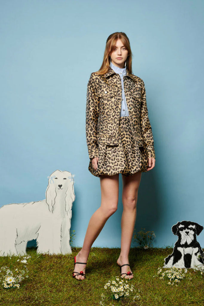 Sister Jane Lola Leopard Jacquard Jacket