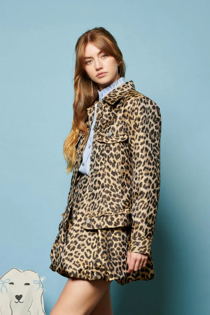 Sister Jane Lola Leopard Jacquard Jacket