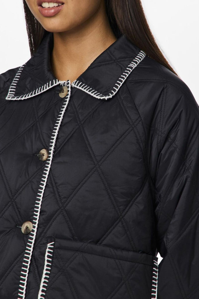 Pieces Naima Quilted Stitch Jacket