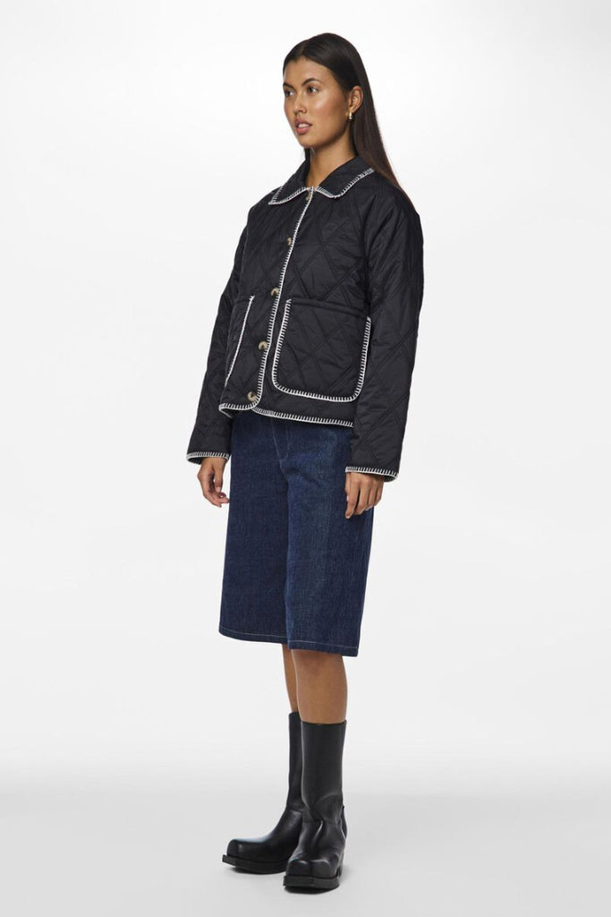 Pieces Naima Quilted Stitch Jacket