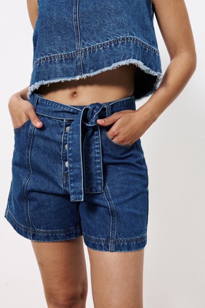 Frnch Nema Denim Shorts