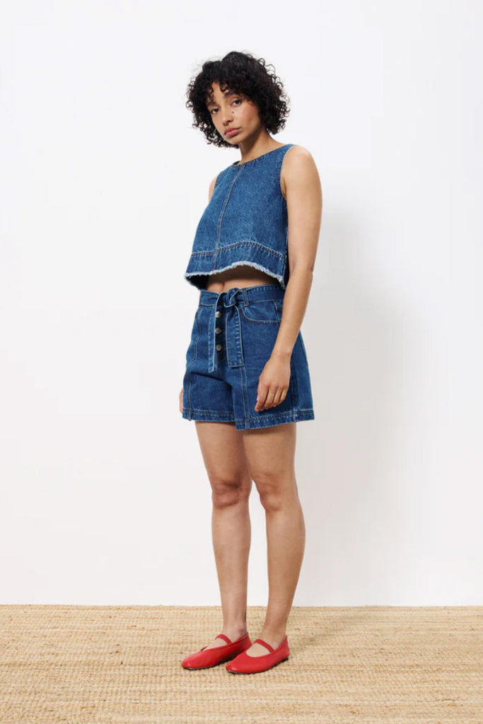 Frnch Nema Denim Shorts