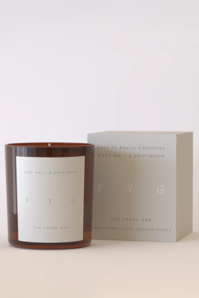 FYG FYG Rock Salt & Driftwood Candle