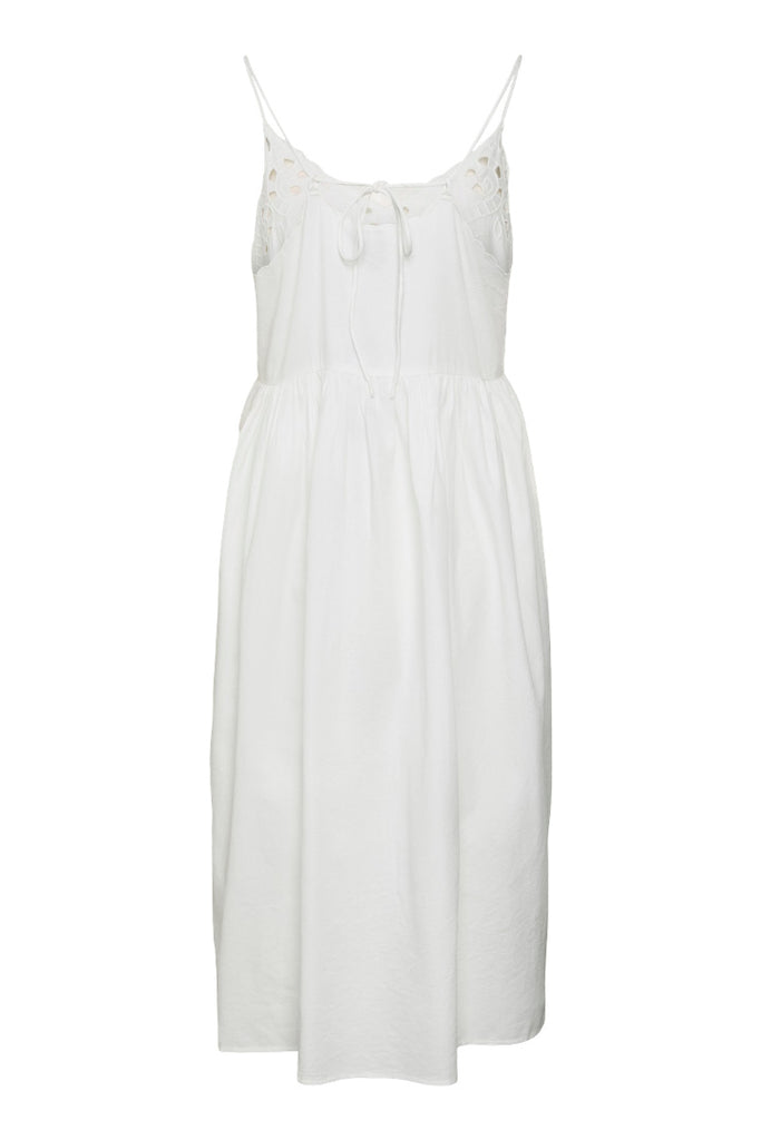 Vero Moda Vera Singlet Calf Dress White
